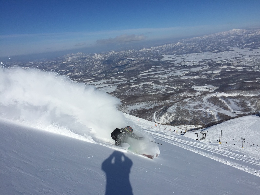Scott Rowley Skiing at Niseko Mt. Resort Grand Hirafu